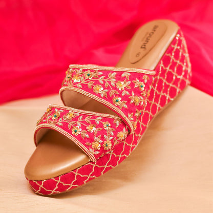 Designer Indian Heels with Zardosi Embellishments