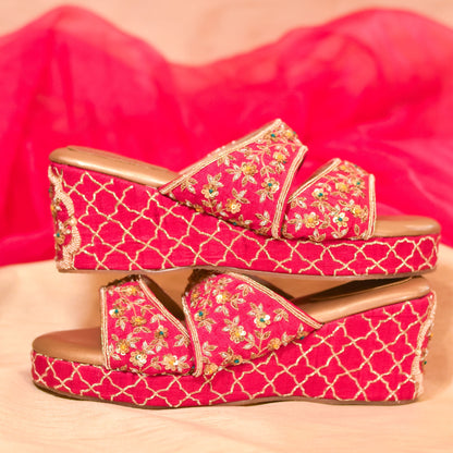 High heel bridal footwear for Indian brides