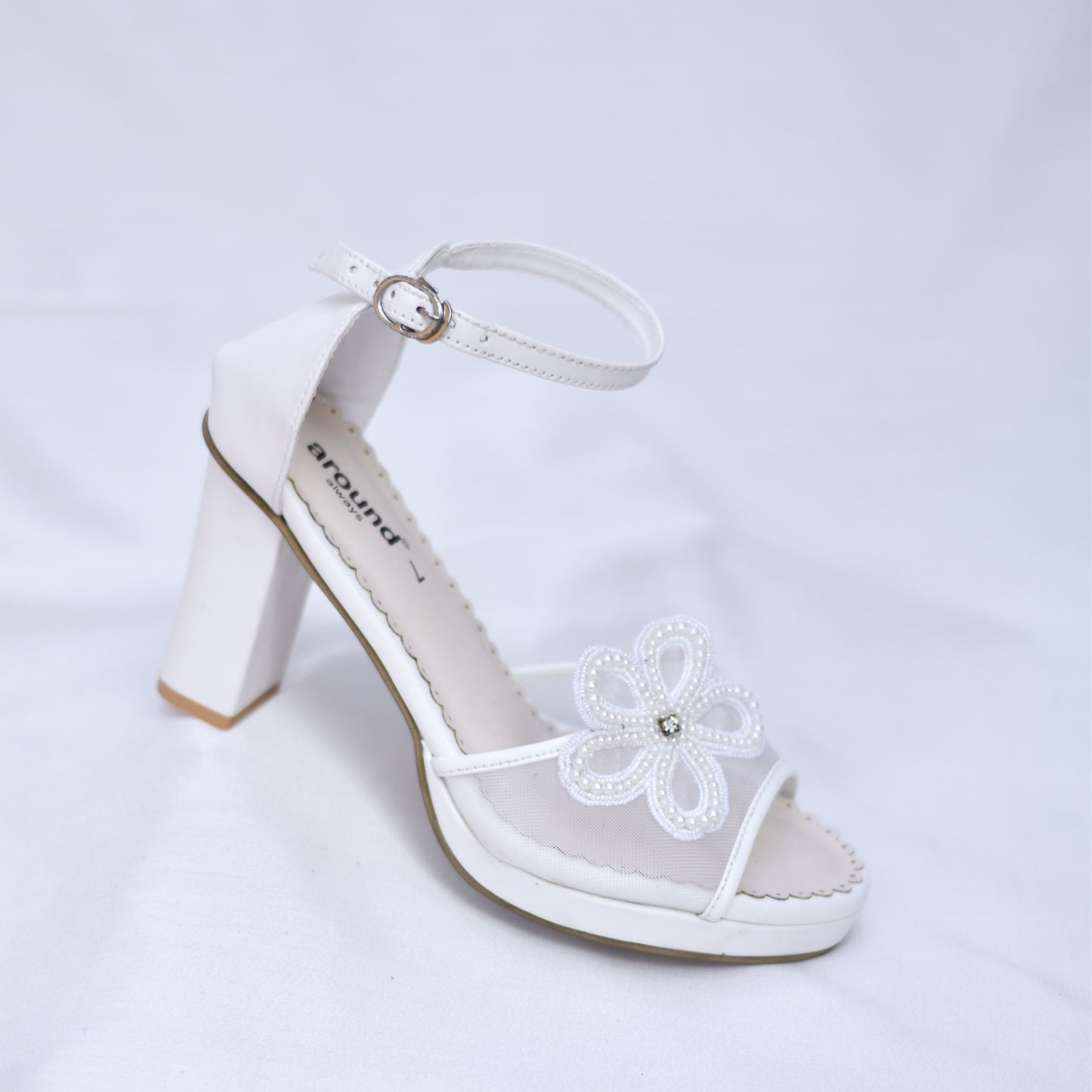 Affordable Christian Wedding Heels with Floral design