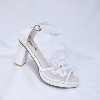 Affordable Christian Wedding Heels with Floral design