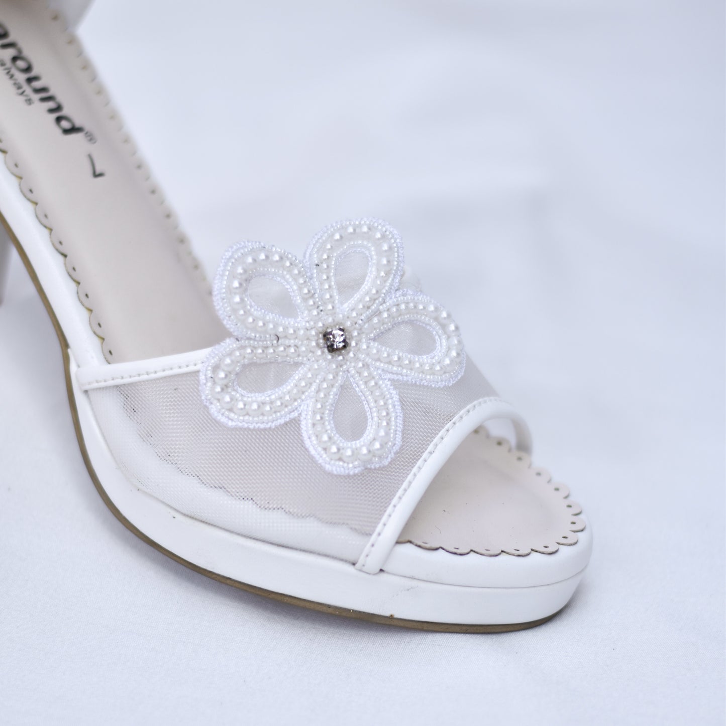 Floral design Christian wedding heels