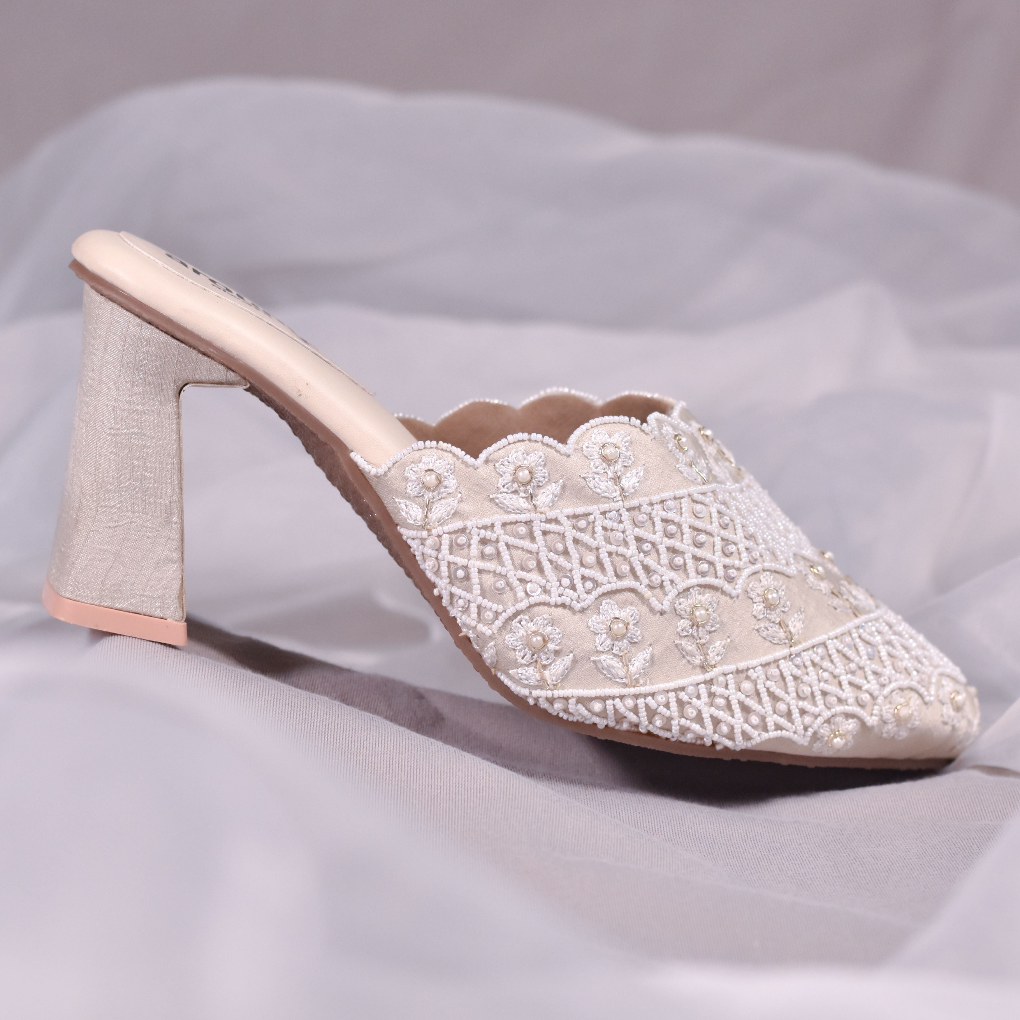 Bridal mules on sale