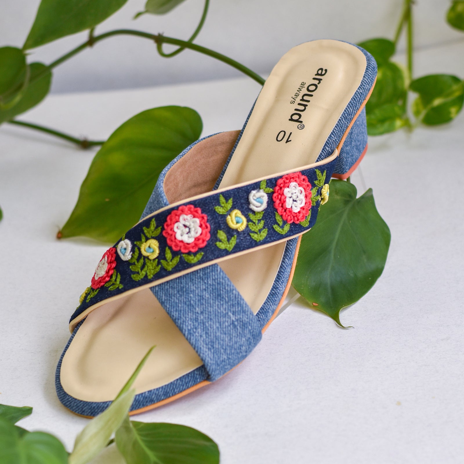 Kids' Amanda Denim Sandals - Art Class™ Blue Denim : Target