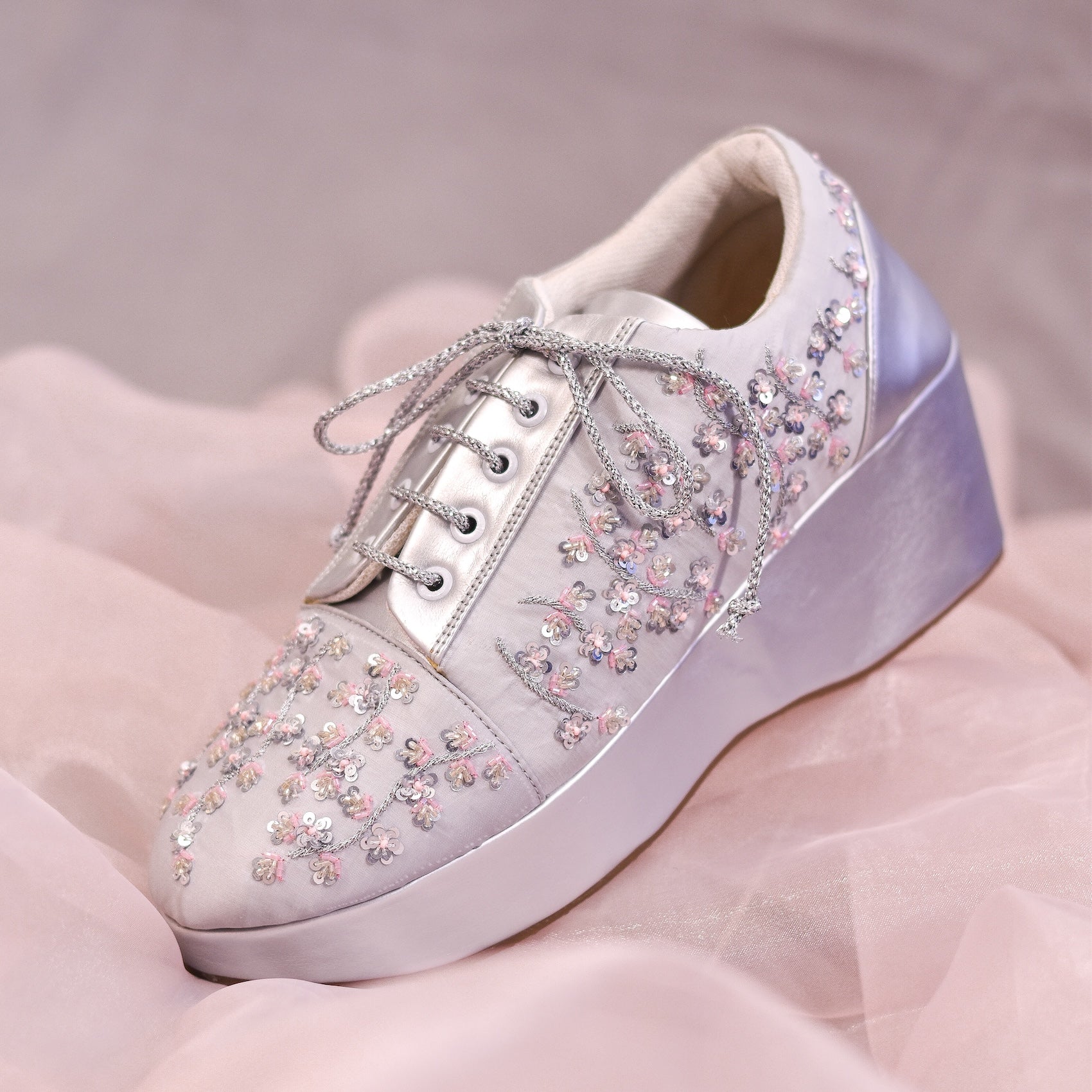 Custom discount bridal sneakers