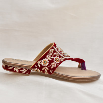 Falguni Kolhapuris | Velvet Bridal Flats