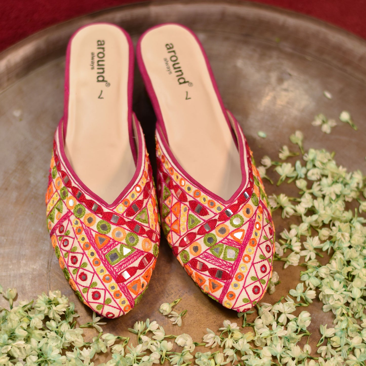 Premium festive mules for Gujarati girls