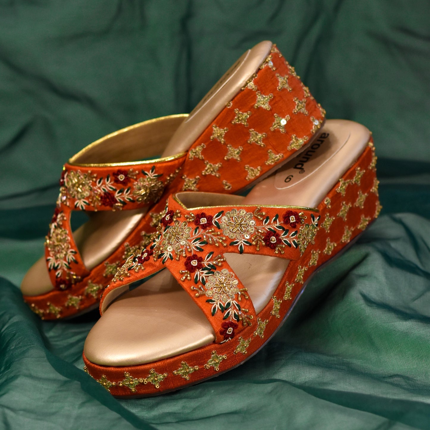 Wedding wedges for traditional wedding sarees and lehengas 