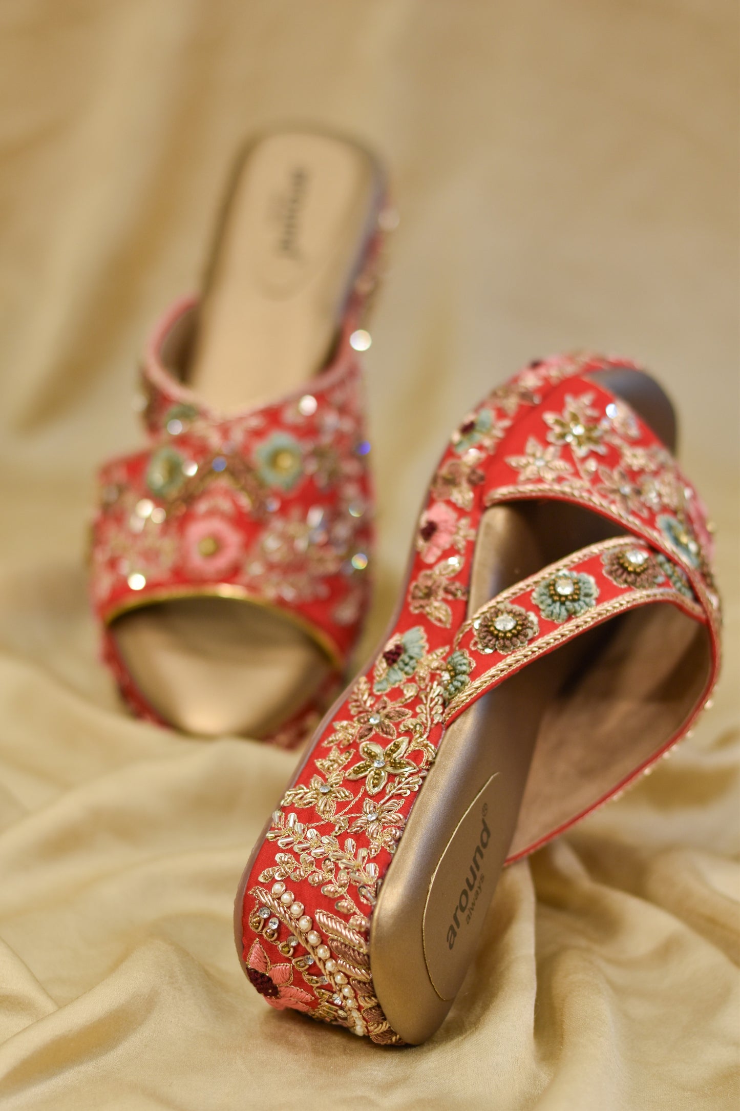 Custom wedding heels with doorstep global delivery 