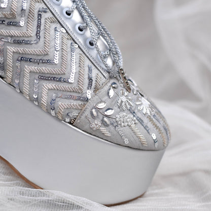 High Heel Wedding sneakers for bride