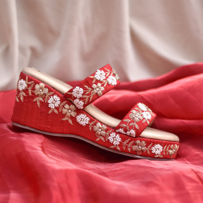 Red Wedding Footwear for Sabyasachi Brides