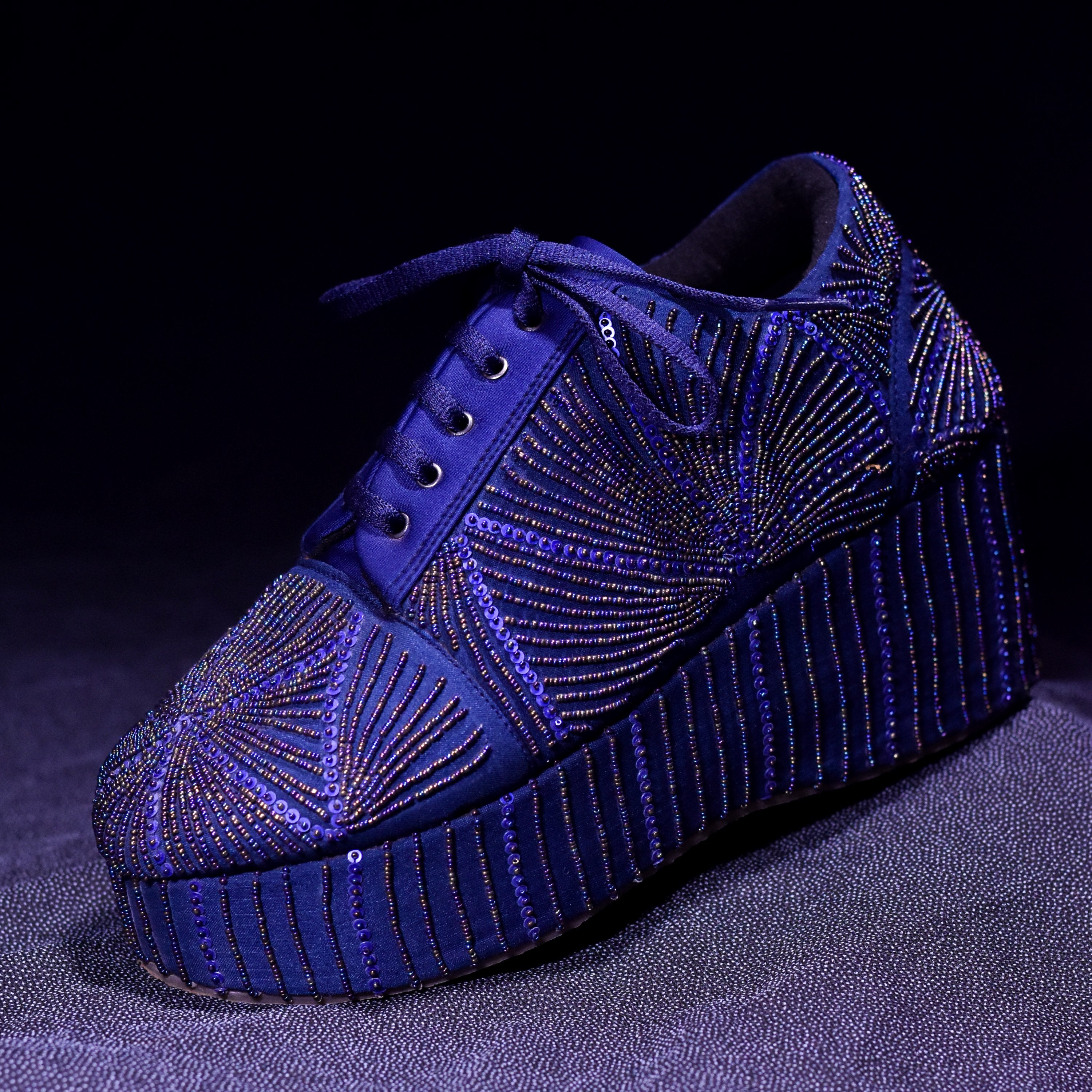 Blue wedding sneakers deals