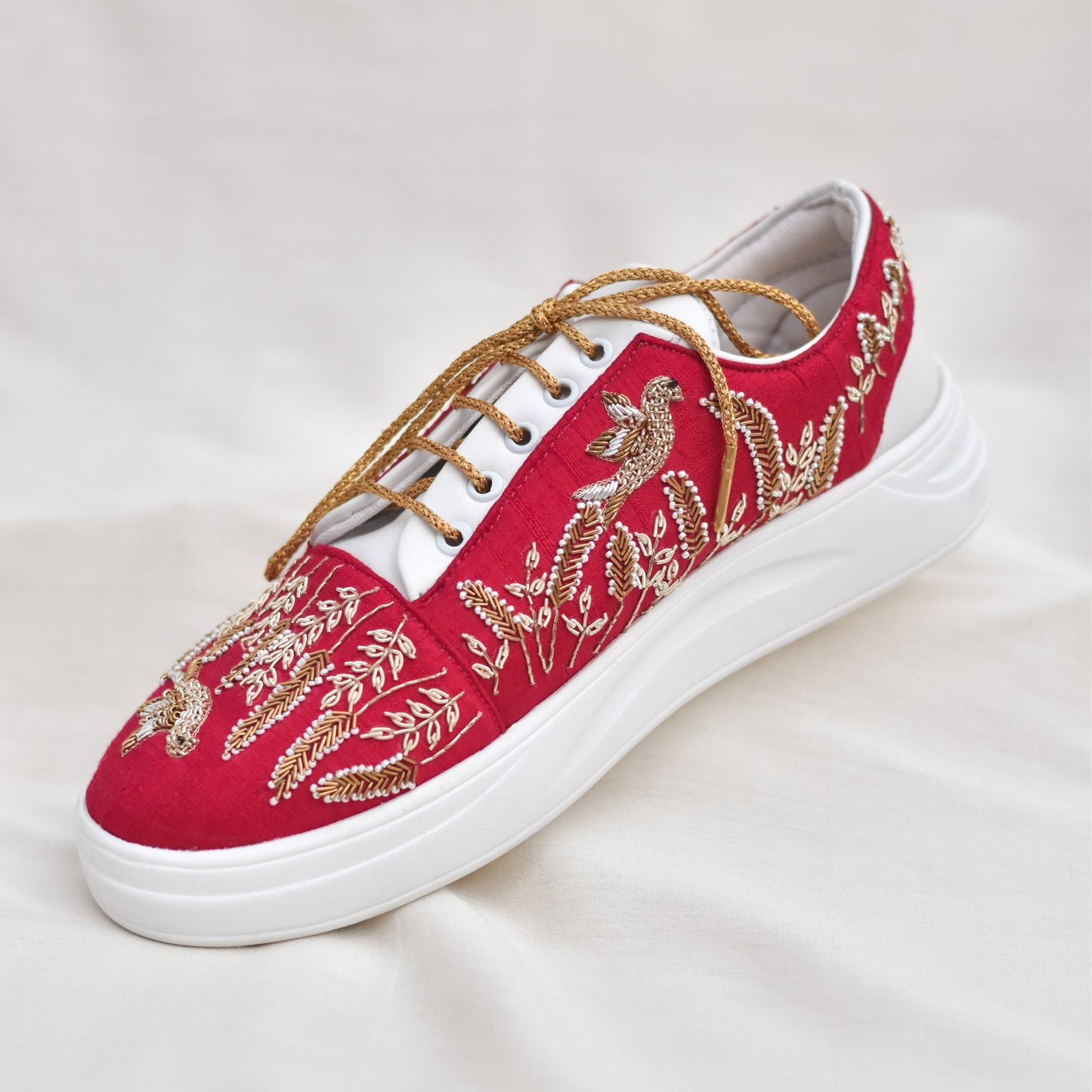 Lace up sneakers for brides from India