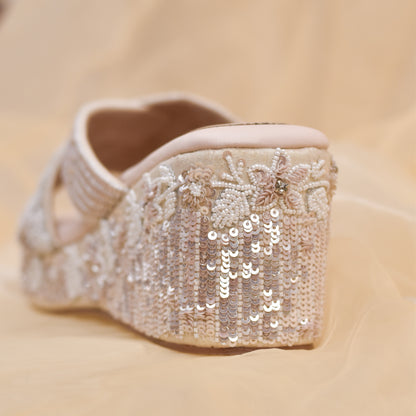 High Heel Comfortable White Wedding Shoes