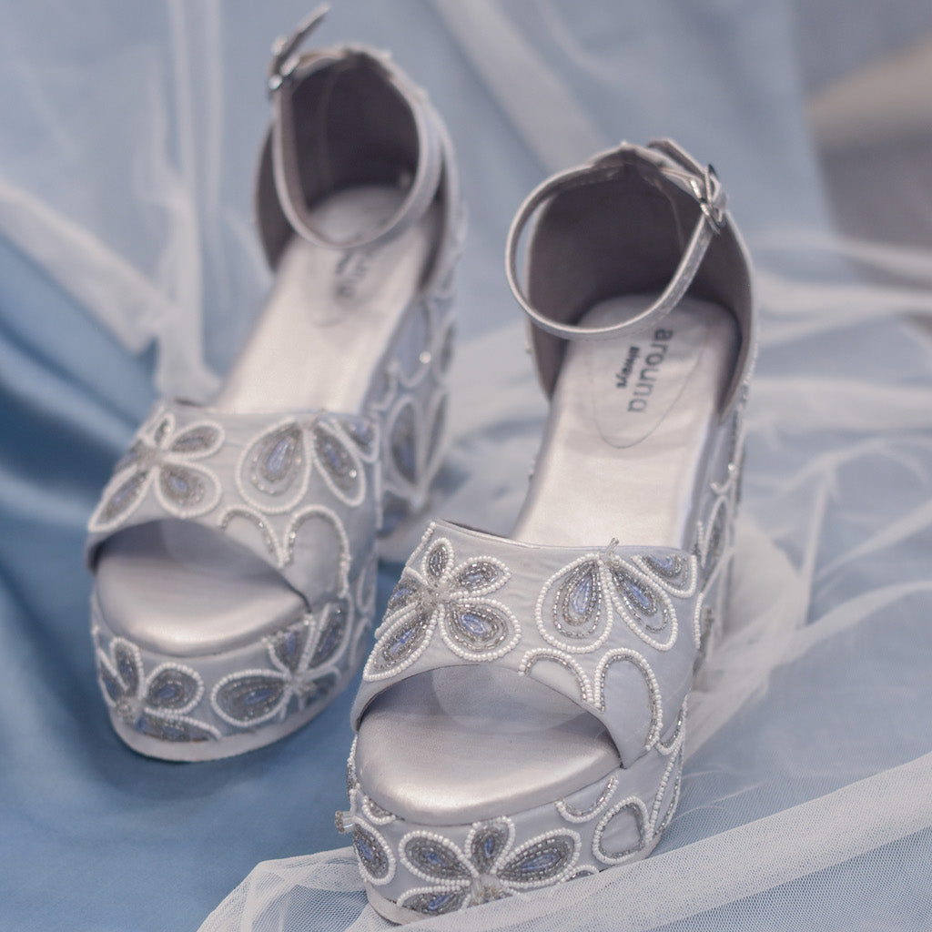 Women Wedding Shoes High Heels Pumps Peep Toe Platform Rhinestones Big Size  4-20 | eBay