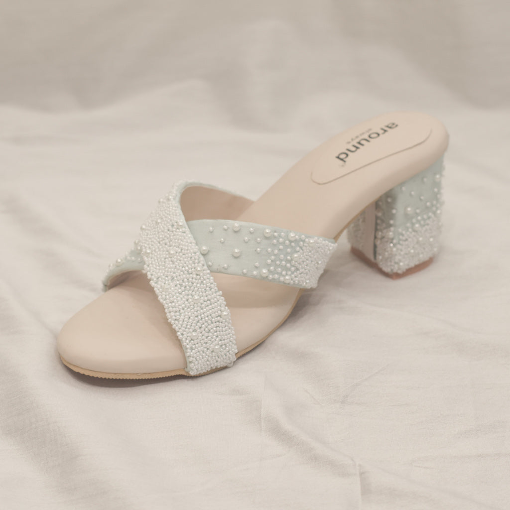 Calla Shoes | Emily | White leather high heel sandal