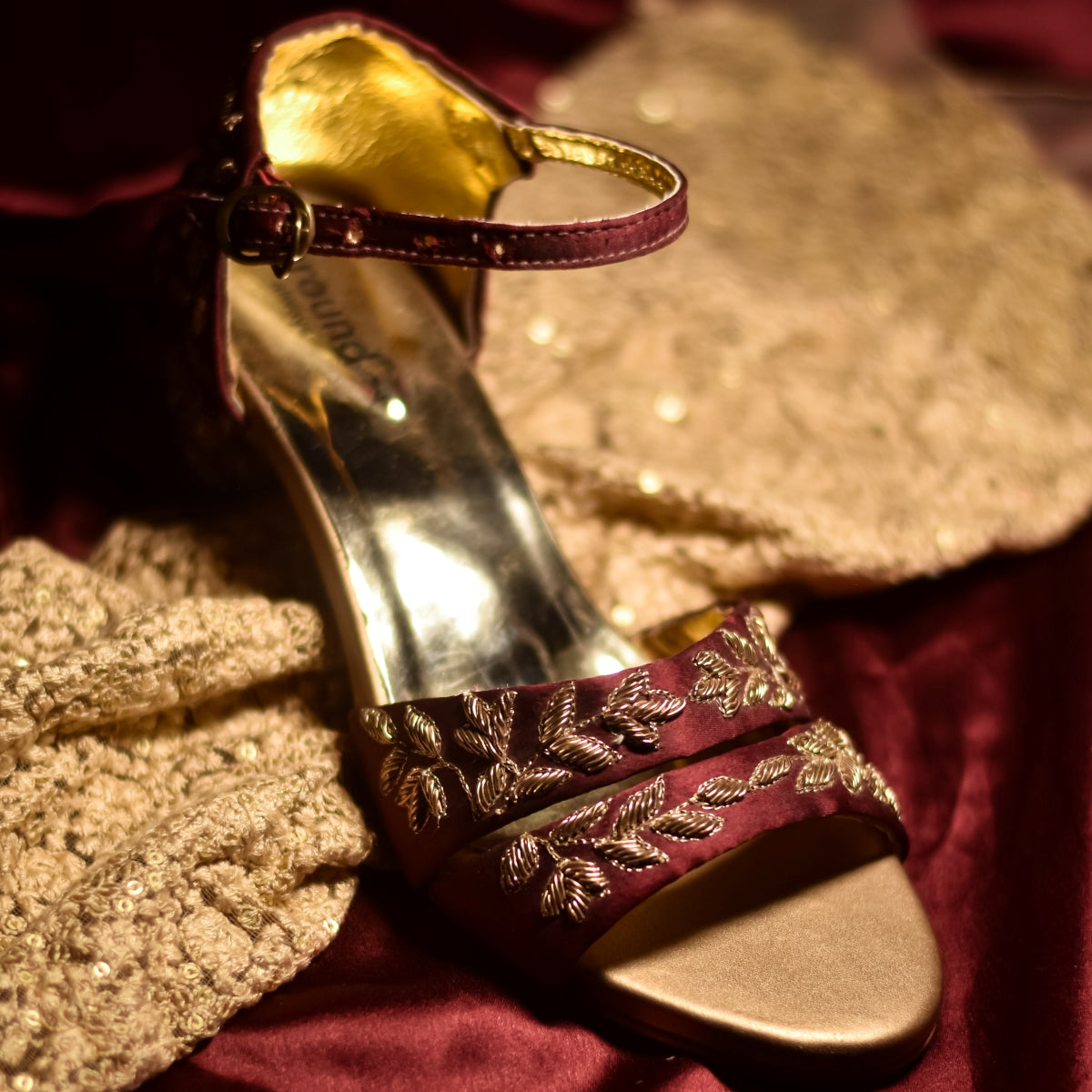 Buy Gold Wedding Shoes Block Heel , Bridal Shoes Heels, Wedding Shoes for  Bride, Gold Wedding Block Heel, Shoes for Wedding Embroidered Online in  India - Etsy