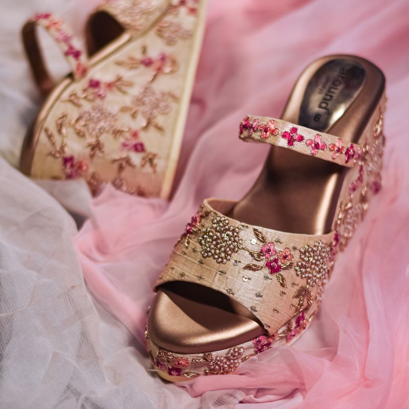 Premium Photo  Beautiful wedding shoes